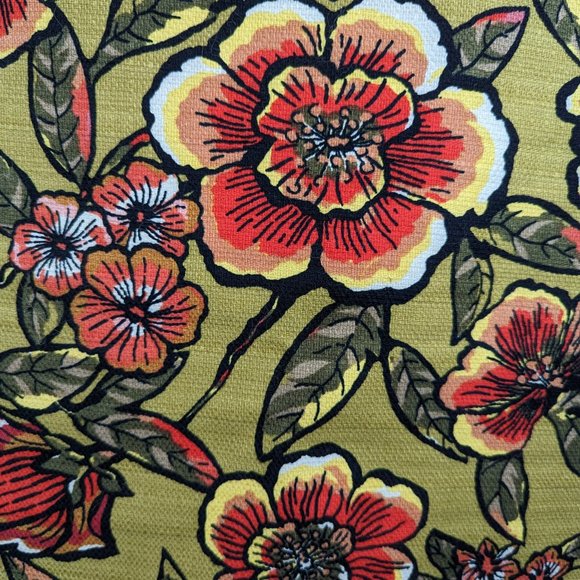 LOFT* Women's Half Back Zipper Fully Lined 7" Slit Floral Pencil Skirt~ Size 6 - Picture 7 of 8